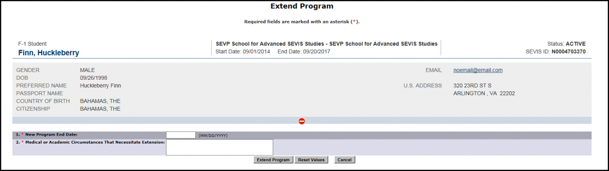 Extending The F-1 Form I-20 | Study In The States